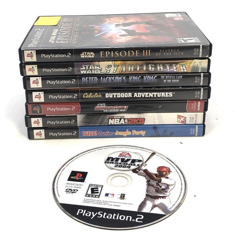 Star Wars King Kong 8 PlayStation 2 PS2 Game Lot Racing Sports Action