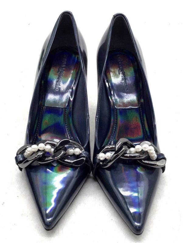 Karl Lagerfeld Women's Black Pump Heels - Size 9