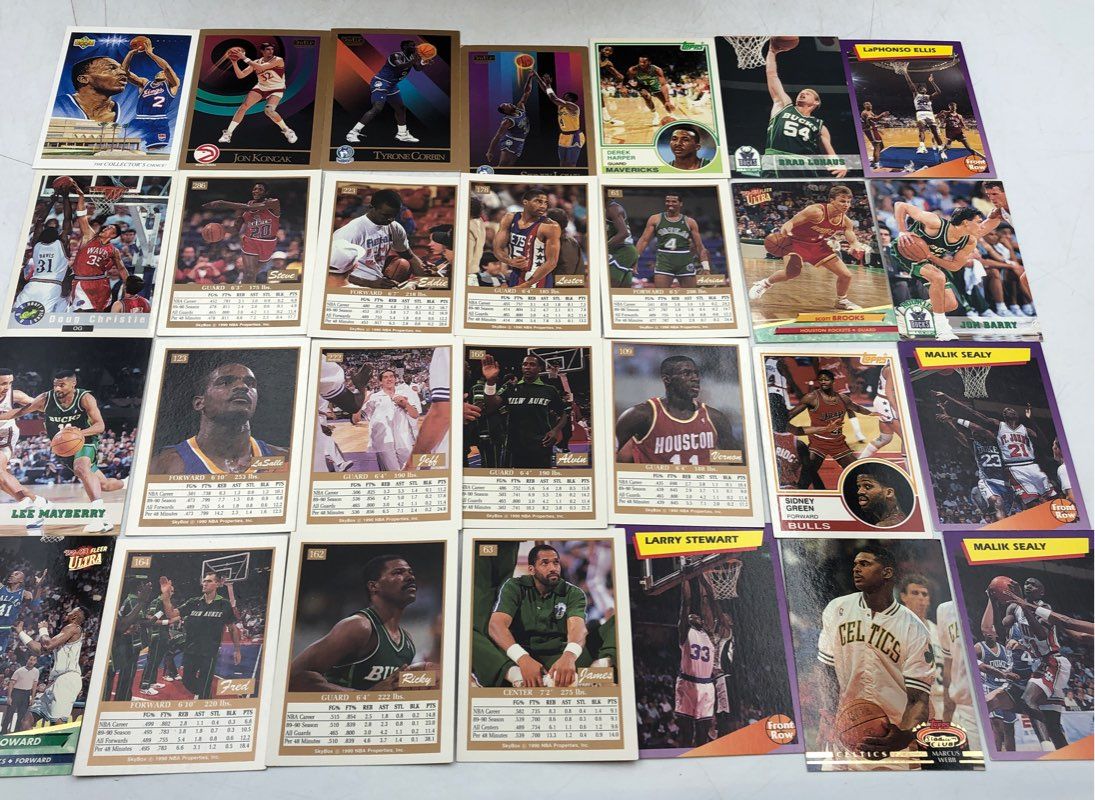 10.8 lbs. Lot of Basketball NBA Cards. Medium Box, Unsorted