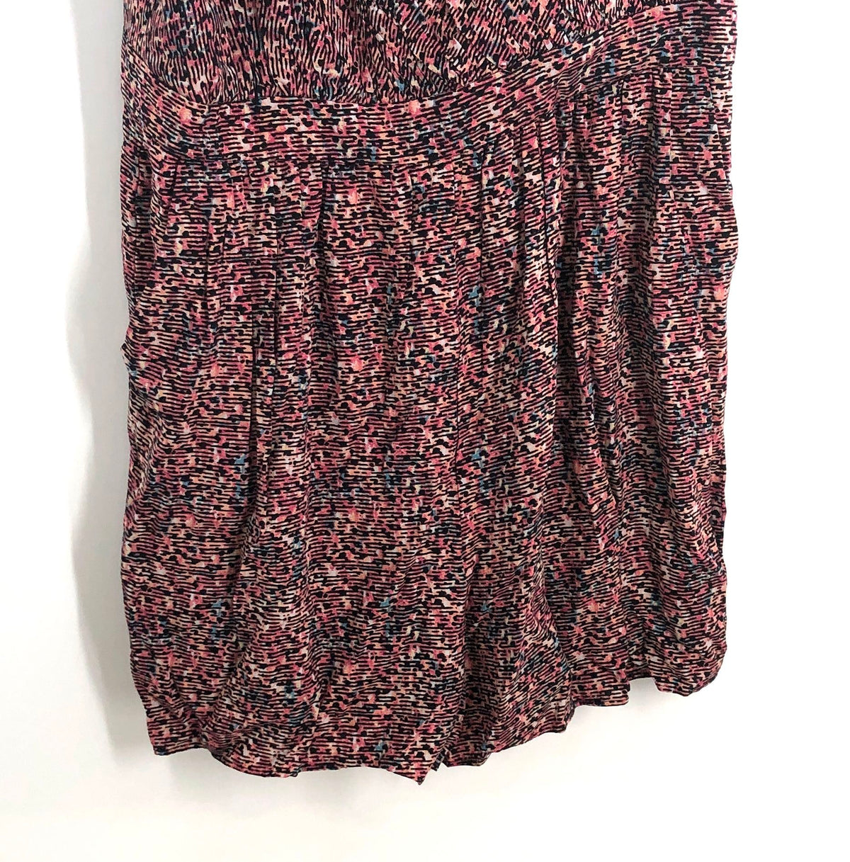 BCBGeneration Women's Pink Blue Abstract One Shoulder Mini Dress NWT Size 12