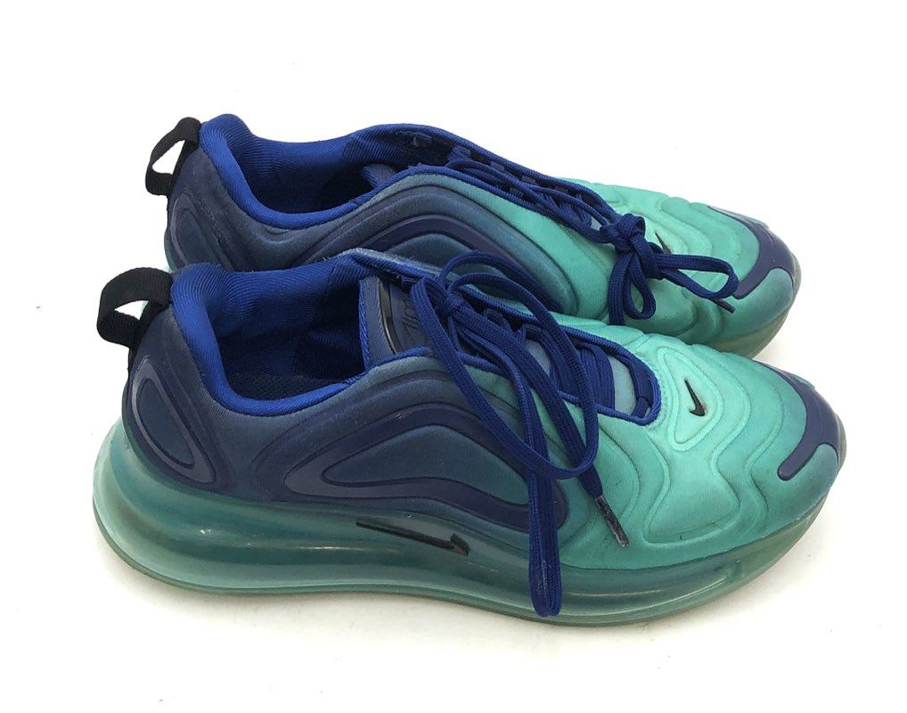 Nike Air Max 720 GS Hyper Jade Royal Blue Sneakers AQ3196-400 Size 6.5Y
