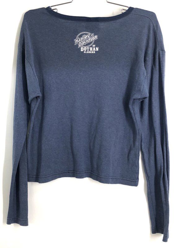 Vintage 90s Harley Davidson Dothan Alabama Long Sleeve T-Shirt Sz L