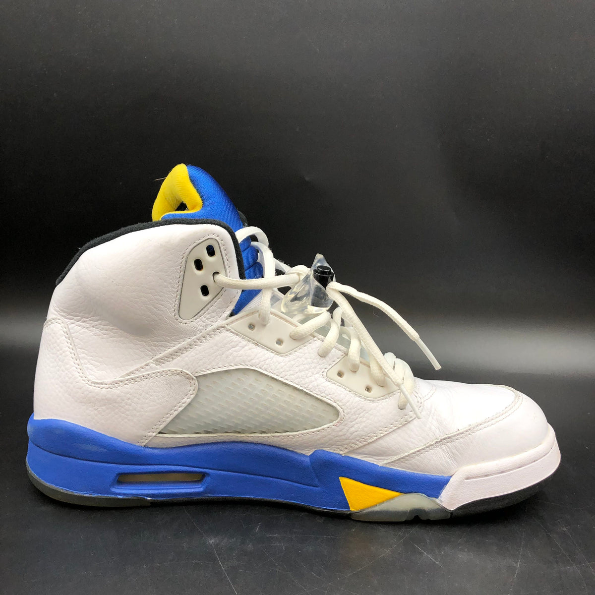 Nike Air Jordan 5 Retro Laney White Varsity Royal Maize Size 12 COA