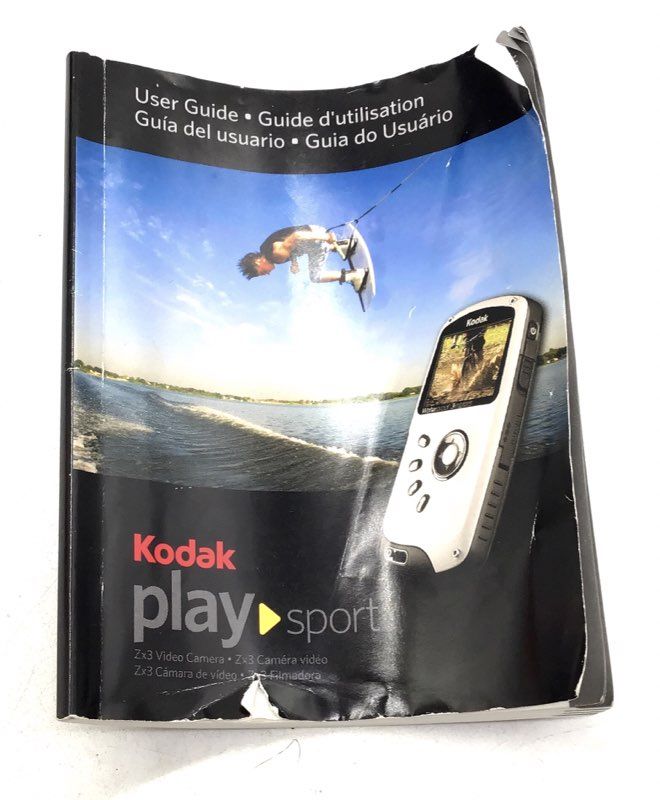 Kodak Play Sport Waterproof 3 Meters Video Pocket Camcorder With Accessories