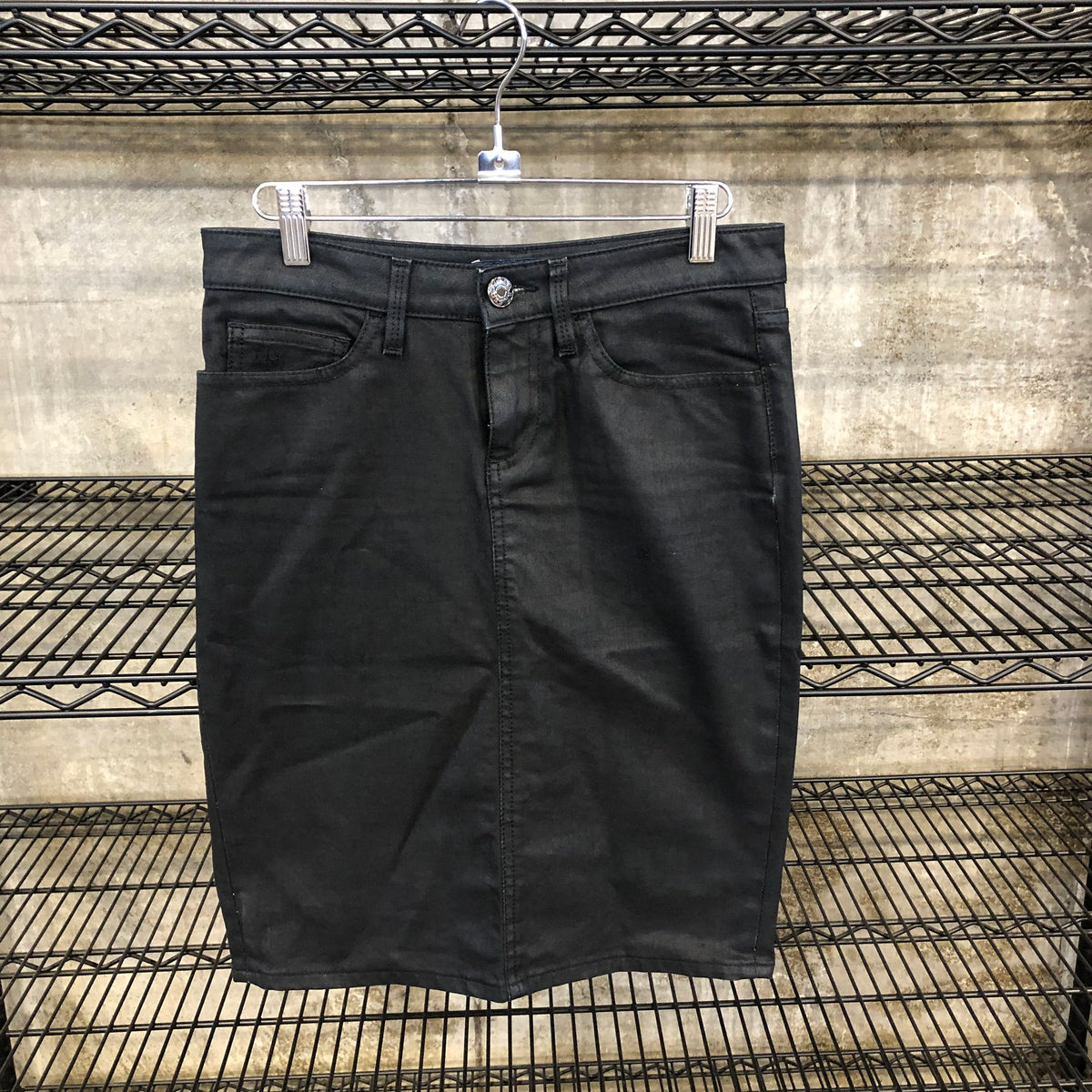 Marc by Marc Jacobs Women's Black Denim A-Line Skirt Size 0 COA