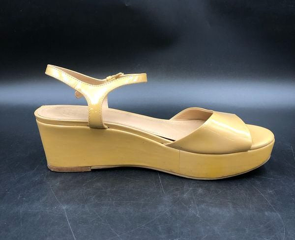 Tory Burch Women's Tan Patent Leather Sandals-Size: 8M (+COA)