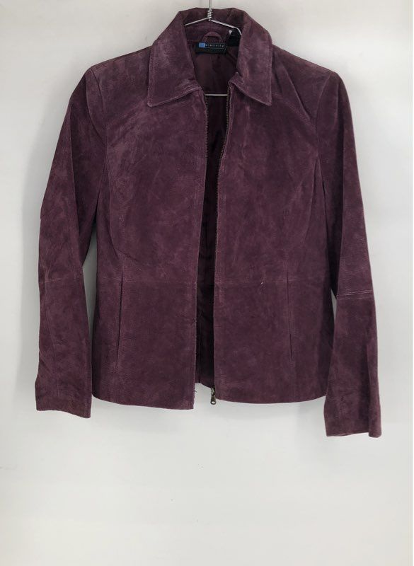 Relativity Women's Burgundy Leather Jacket - Size S