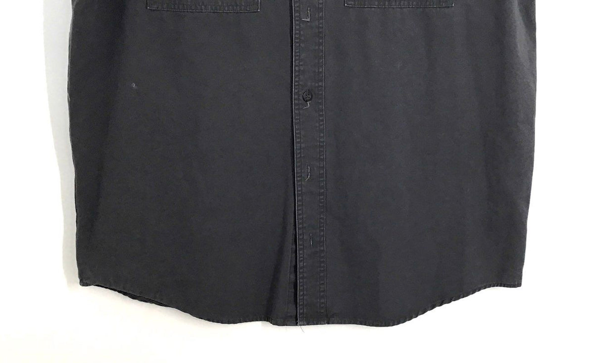 Harley-Davidson Willie G Skull Sleeveless Button Up Shirt Vest Gray Sz XL