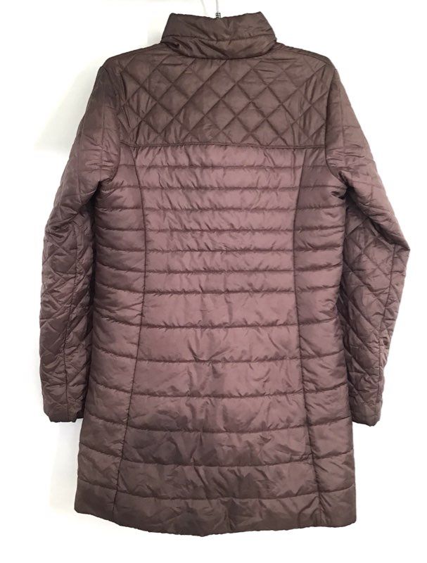 Patagonia Women's Nano Puff Parka Jacket Brown Quilted Insulated Full Zip Sz M