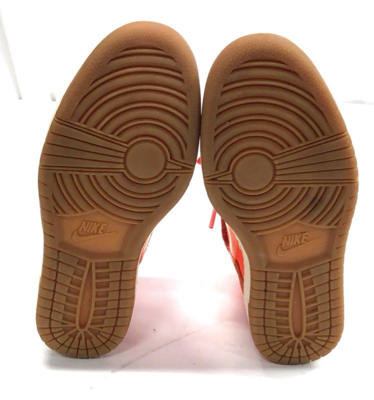Nike Dunk Sky High Orange Citrus Women's Wedge Sneakers Size 7.5