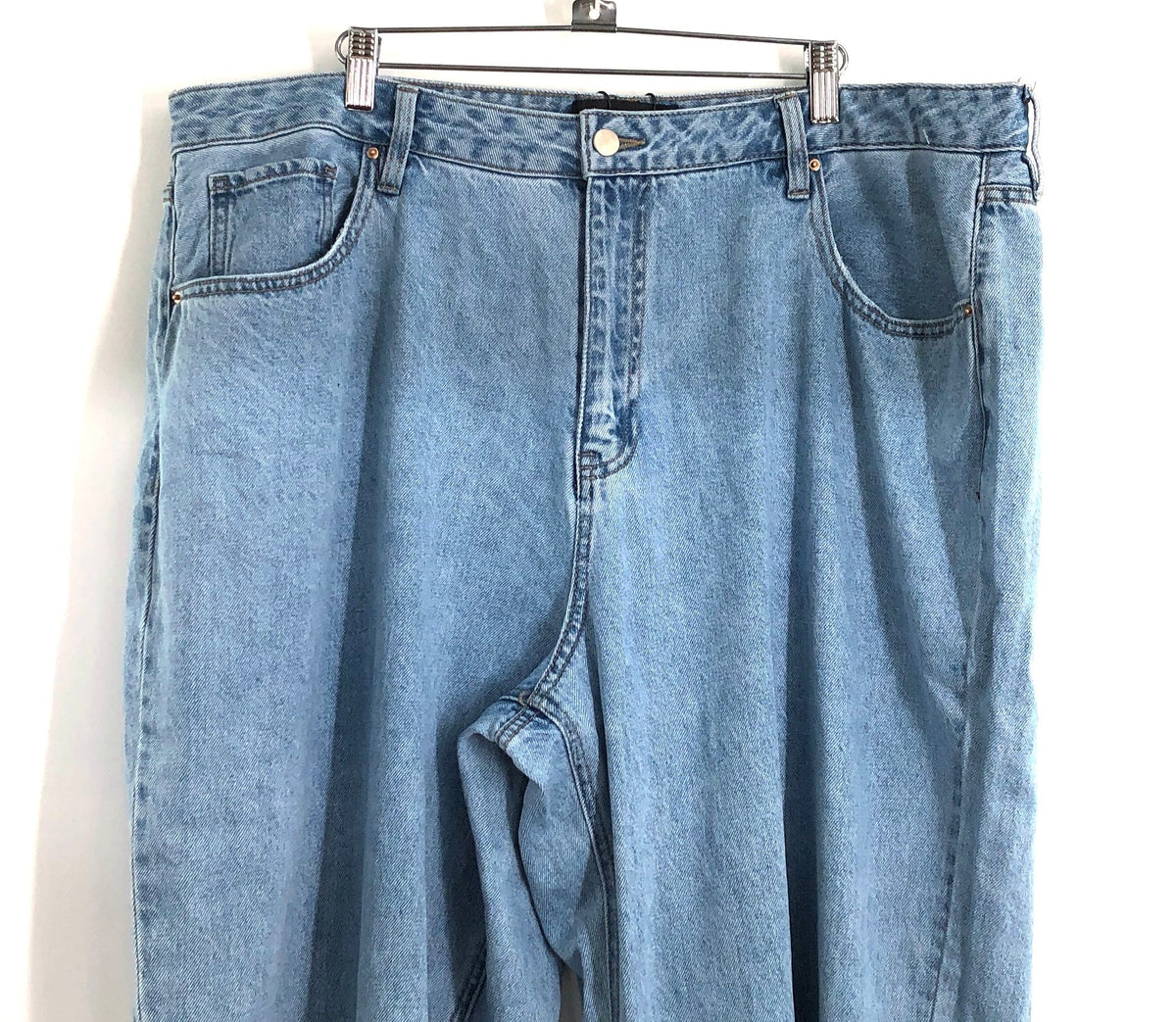 Fashion Nova Women's Winona 90's Wide Leg Jeans Medium Blue NWT Sz 20