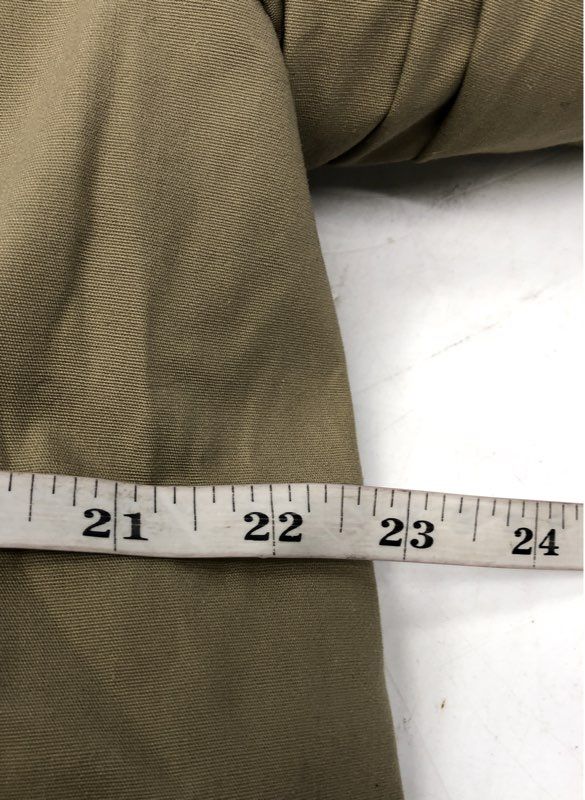 Vintage 80s London Fog Men's Tan Maincoat Trench Coat Faux Fur Liner Sz 40 Reg