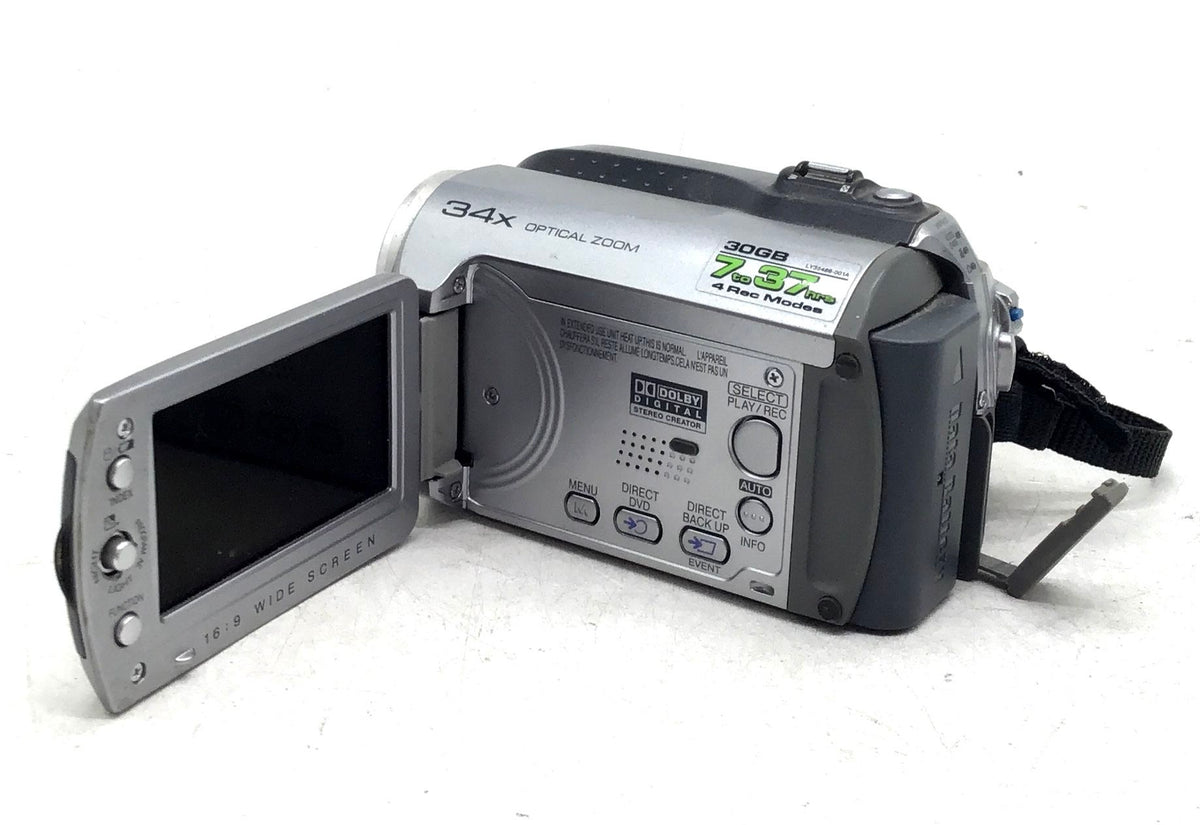 JVC Everio GZ-MG130U 34X Optical Zoom Camcorder With Accessories