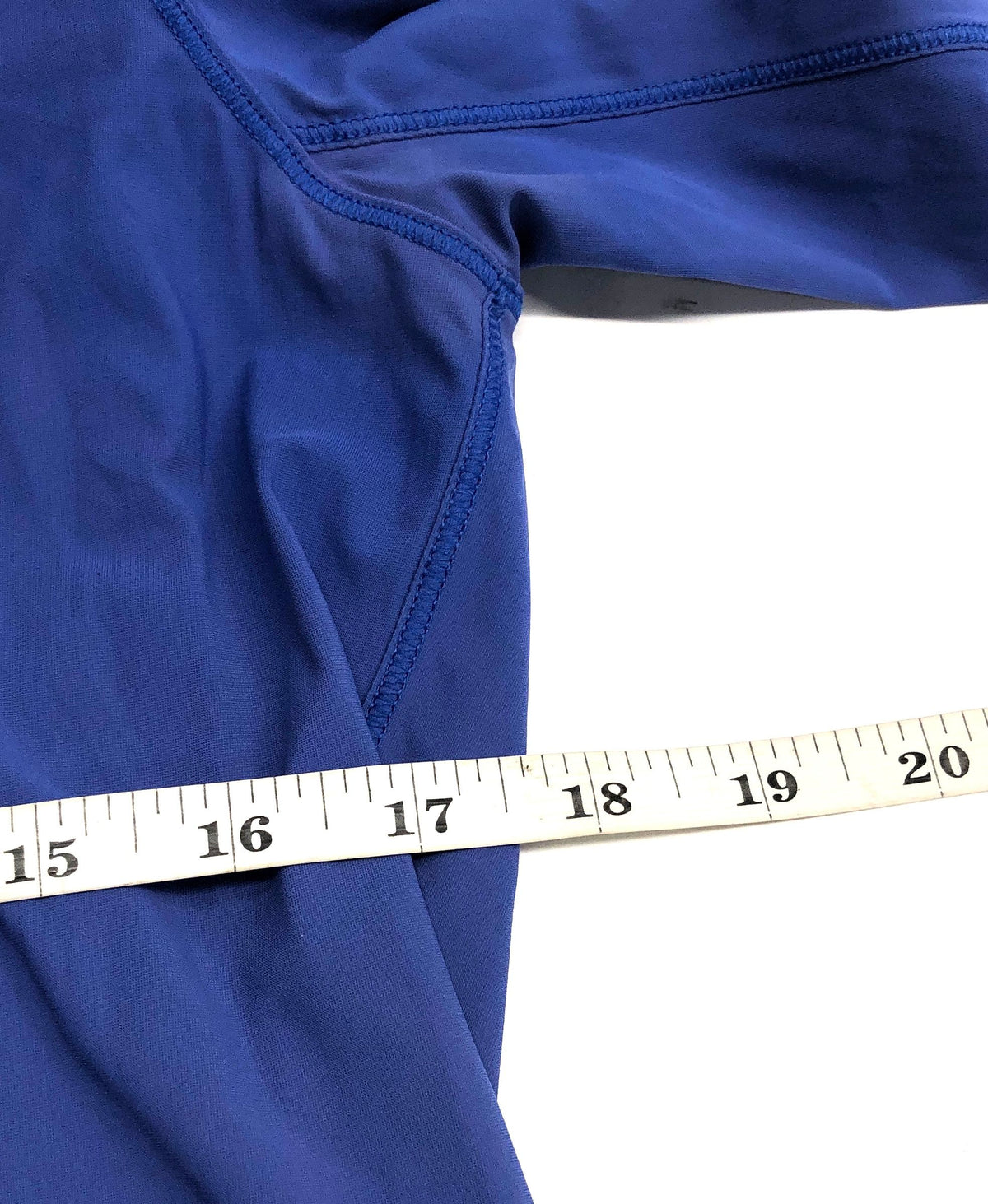 Lululemon Women's Blue Crossover Open Back Long Sleeve Shirt & Bra Set M