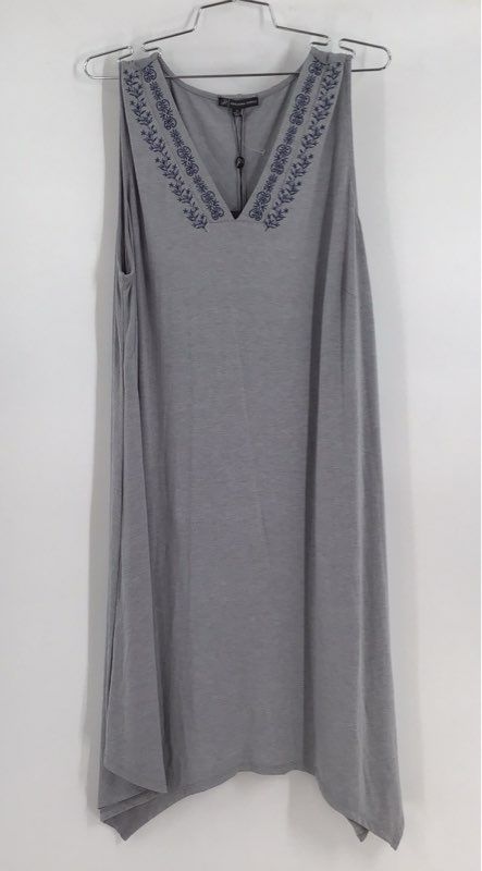 NWT Adrianna Papell Women&#39;s Gray Shift Dress - Size 1X