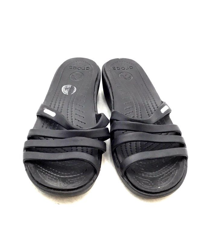 Crocs Women&#39;s Black Casual Slip-On Slide Sandal - Size 7