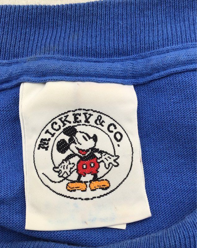 Mickey &amp; Co., Disney Men&#39;s Blue Orange Mickey Mouse T-Shirt - Size 2X Lot Of 2