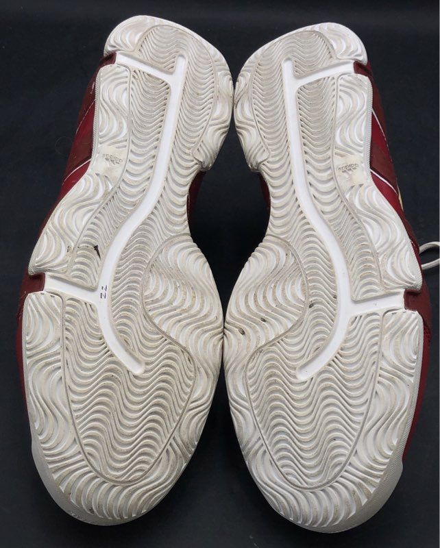 Adidas TS Team Signature Commander Burgundy Cream Basketball Shoes Size 20