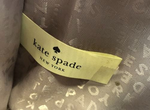 Kate Spade Taupe Pebbled Leather 'Madison' Satchel Bag (+COA)