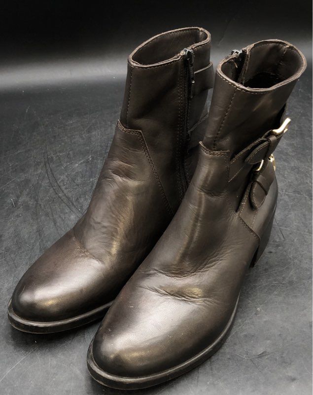 NWT Emanuele Crasto Women's Brown Motorcycle Boots - Size 38