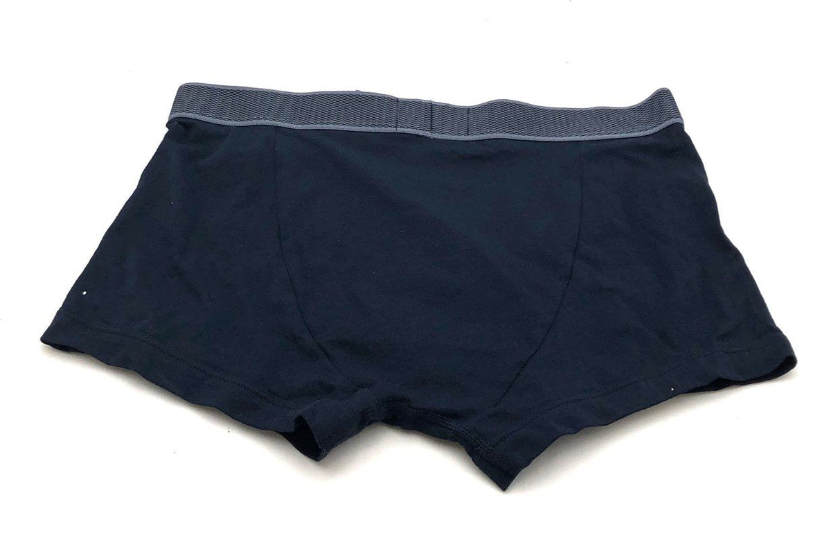 Emporio Armani Men's Navy Blue Logo Waistband Cotton Trunk Underwear Sz M NWT