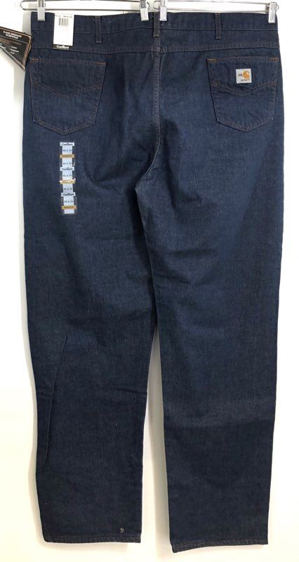 Carhartt Men's Flame Resistant FR Jeans Blue Denim Made in USA Sz 46x36 NWT