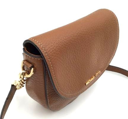 Michael Kors Brown Pebbled Leather 'Jet Set Charm' Crossbody Bag (+COA)