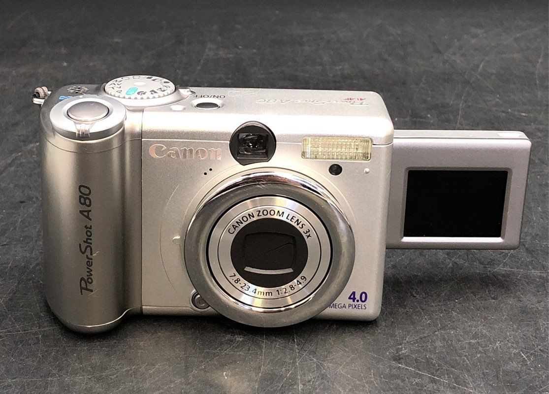 Vintage Canon PowerShot A80 4.0MP Digital Camera Vari-Angle LCD CIB