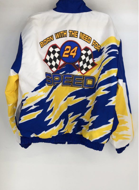 Vintage 90s Hartwell Sports Need For Speed Embroidered Racing Jacket Sz XL