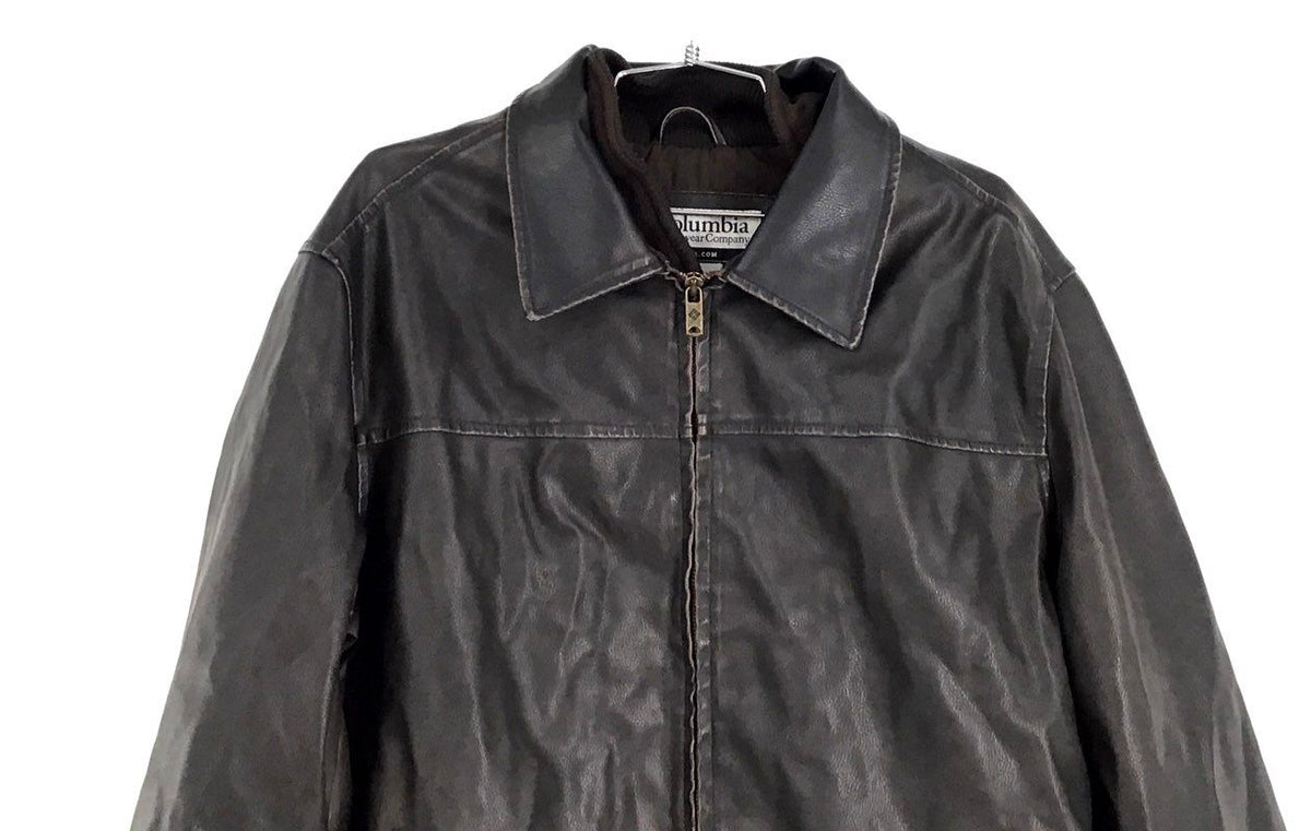 Columbia Faux Leather Jacket - Men&#39;s Size Large