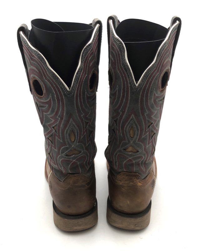 Durango Rebel Pro Golden Brown Periwinkle Western Boots Women's Size 9