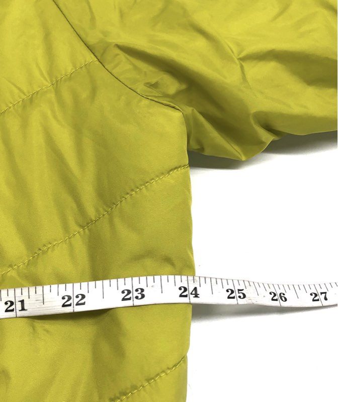 The North Face Men's Yellow Full Zip Quilted Insulated Puffer Jacket Sz L