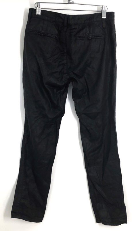 AG Adriano Goldschmied Women's Black The Tristan Tailored Trouser Lyocell Sz 25R