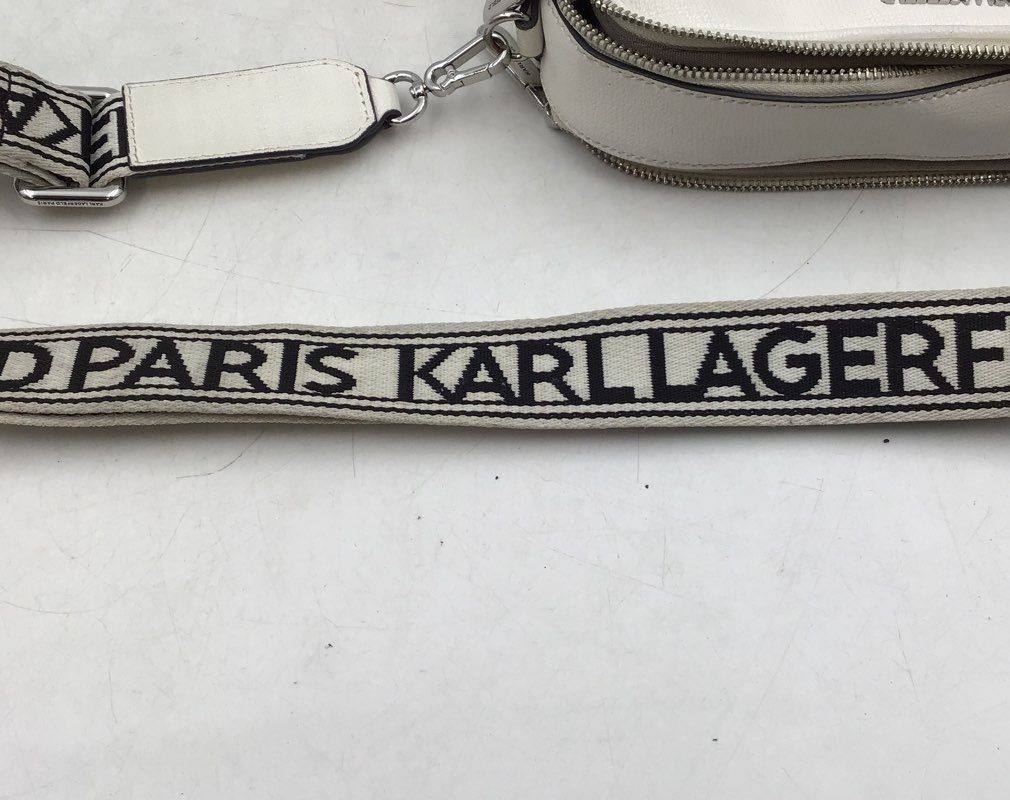 Karl Lagerfeld White Crossbody Bag