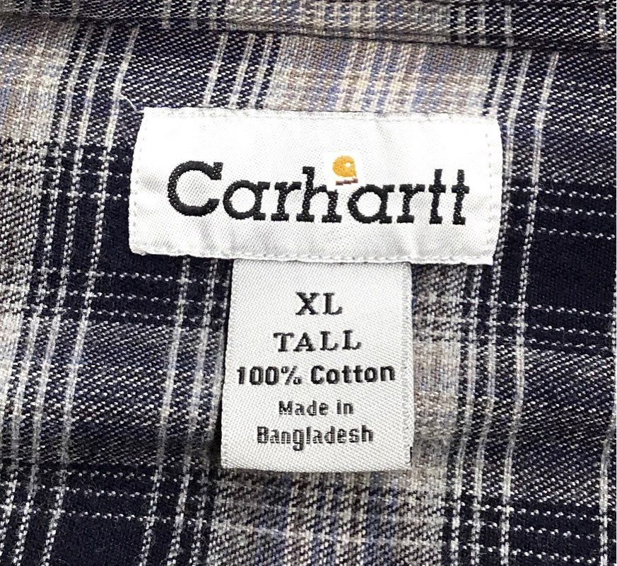 Carhartt Men's Blue Shirt Jacket - Size XL Tall