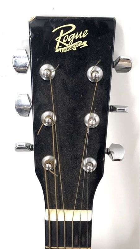 Rogue RA-090 Black Dreadnought Acoustic Guitar