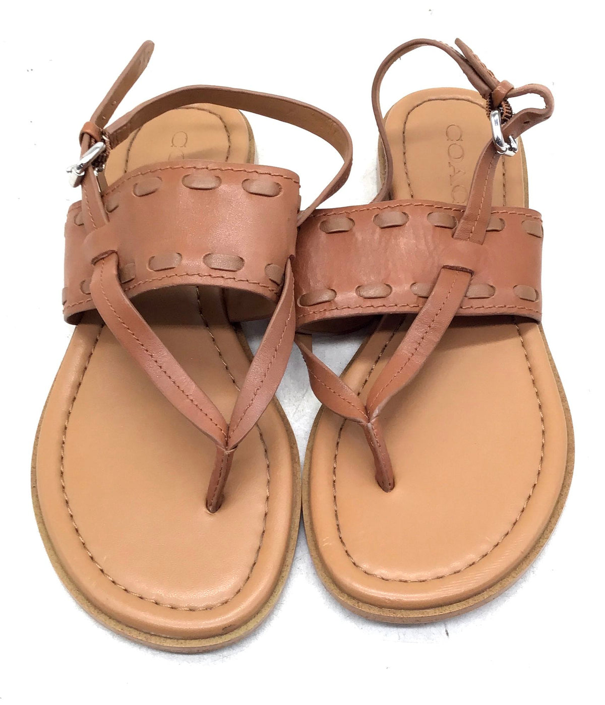 Coach Women's Stacey Brown Slingback Sandals - Size 6.5B