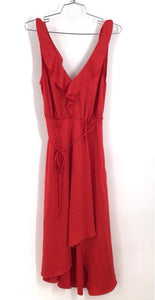 NWT French Connection Women's Shanghai Red Maudie Drape Wrap Dress - Size 0