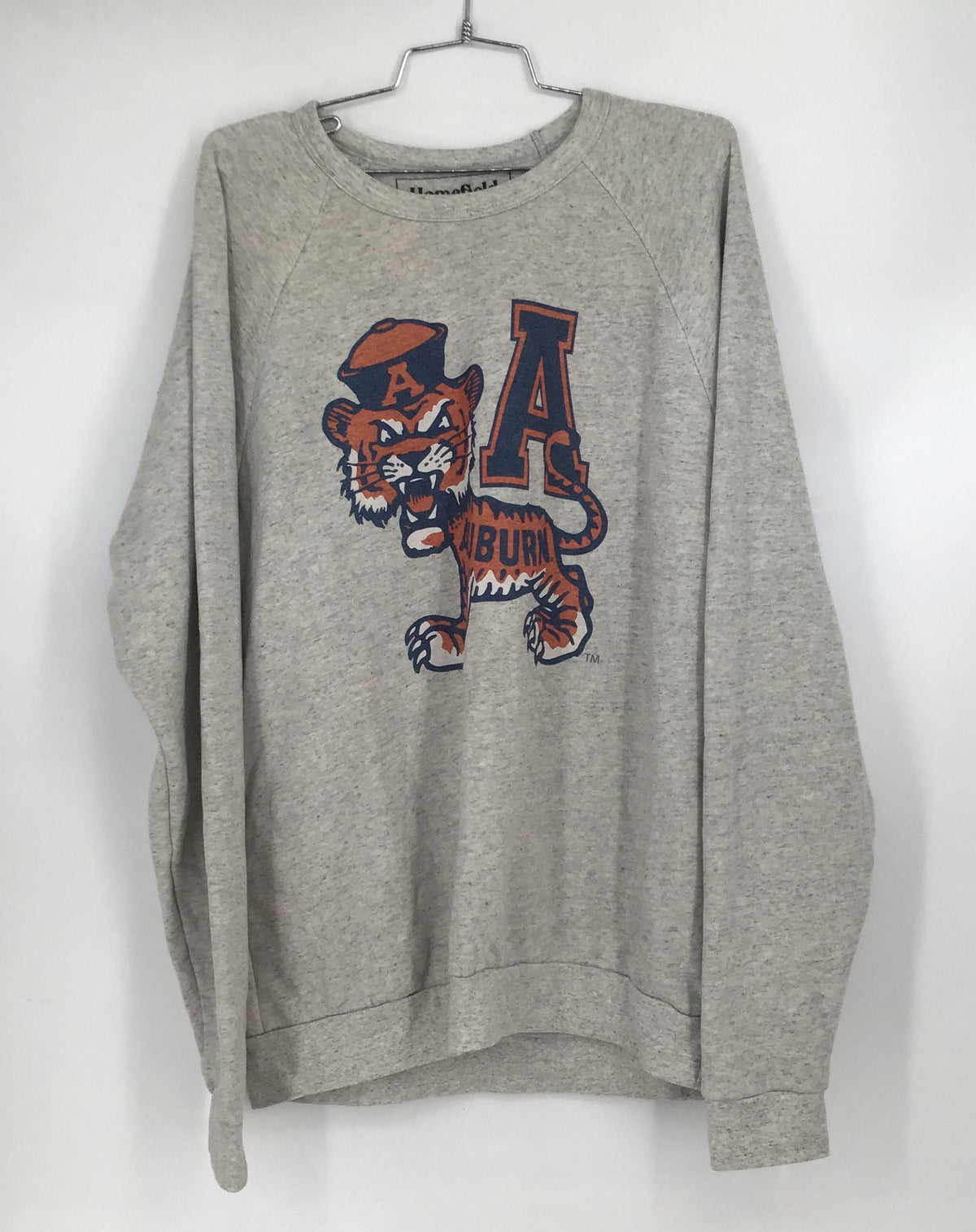 Homefield Men&#39;s Gray Auburn Tigers Football NCAA Sweatshirt - Size Large