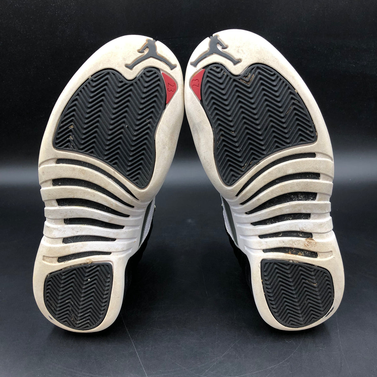 Nike Air Jordan 12 Retro Playoff 2022 Black White Red Size 7 COA