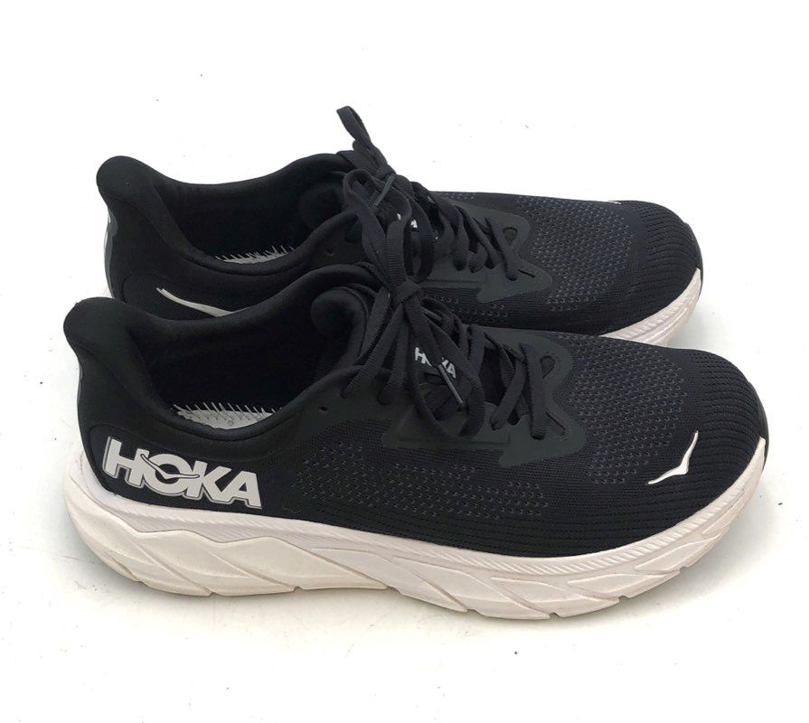 Hoka Arahi 7 Black White Men's Road Running Shoes Size 10 2E Wide