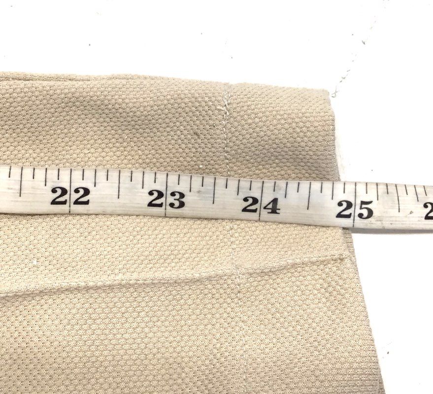 Mango Women's Beige Pique Seam Front Tapered Leg Pants NWT Sz S