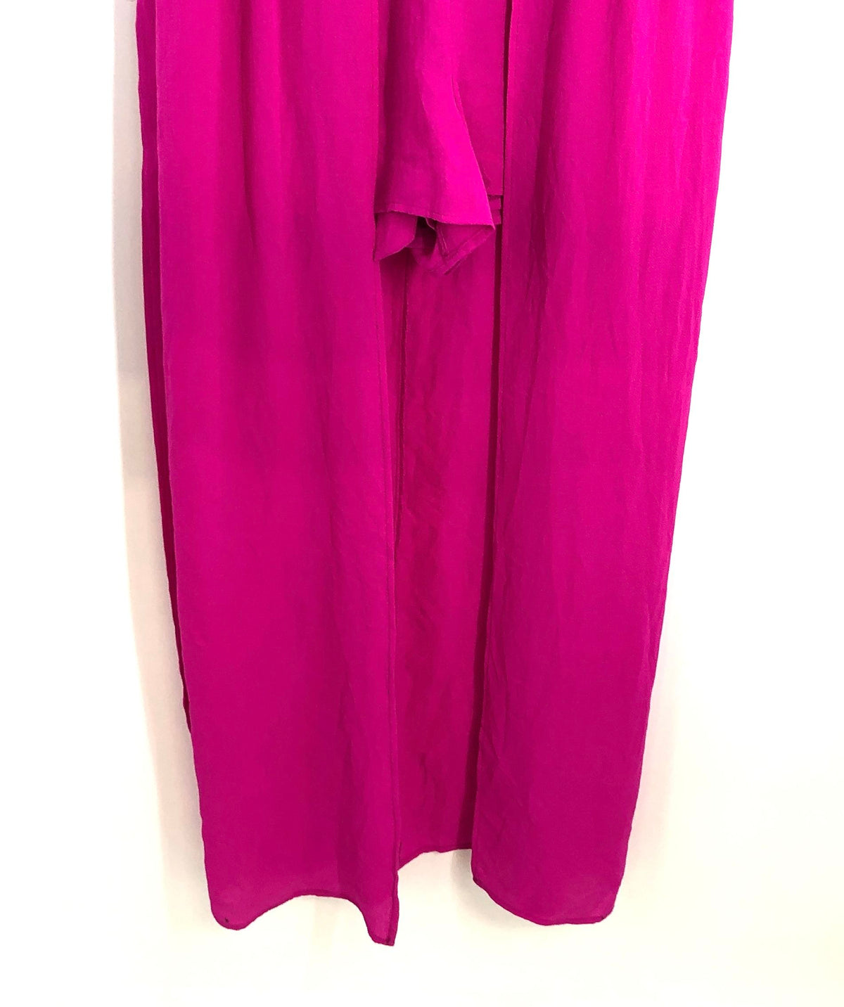 Crystal Sky Women's Fuchsia Pink Rhinestone Waist Romper Maxi Dress NWT Sz 11