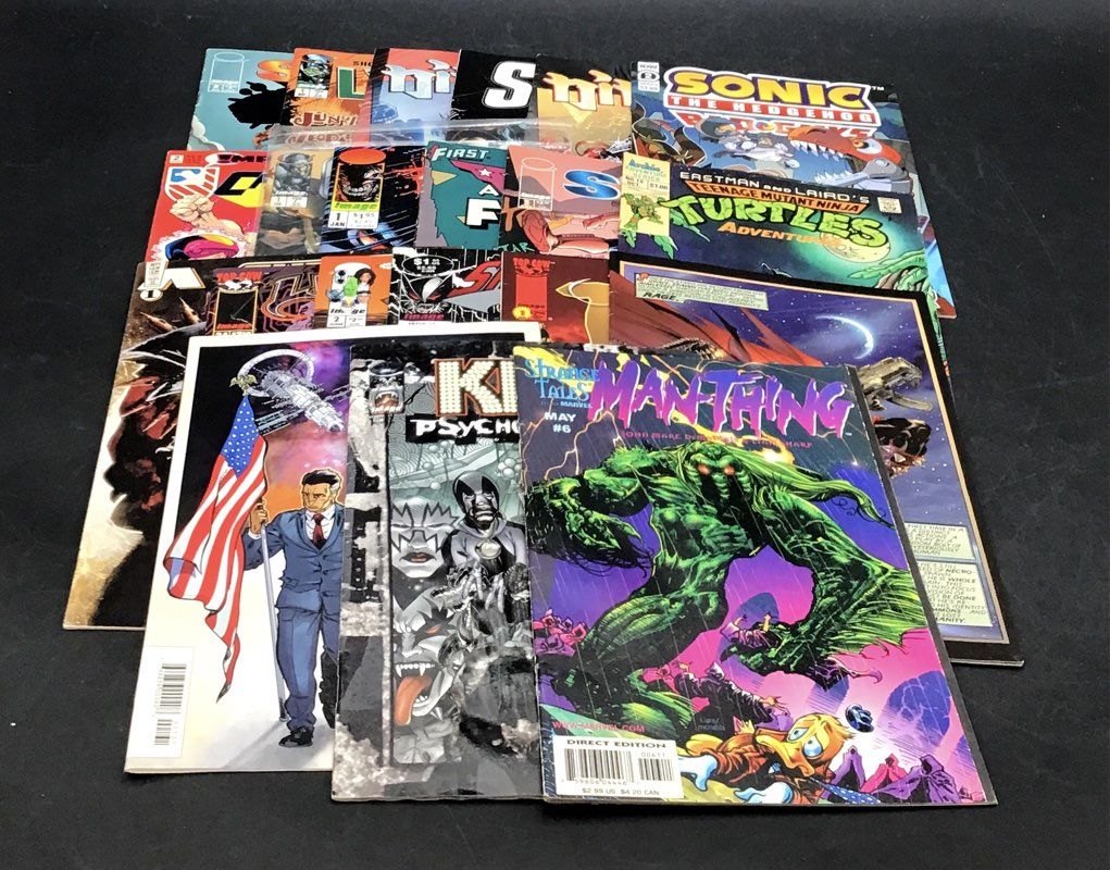 Mixed Comic Book Lot 1990s Marvel Image Valiant Superhero Approximately 25