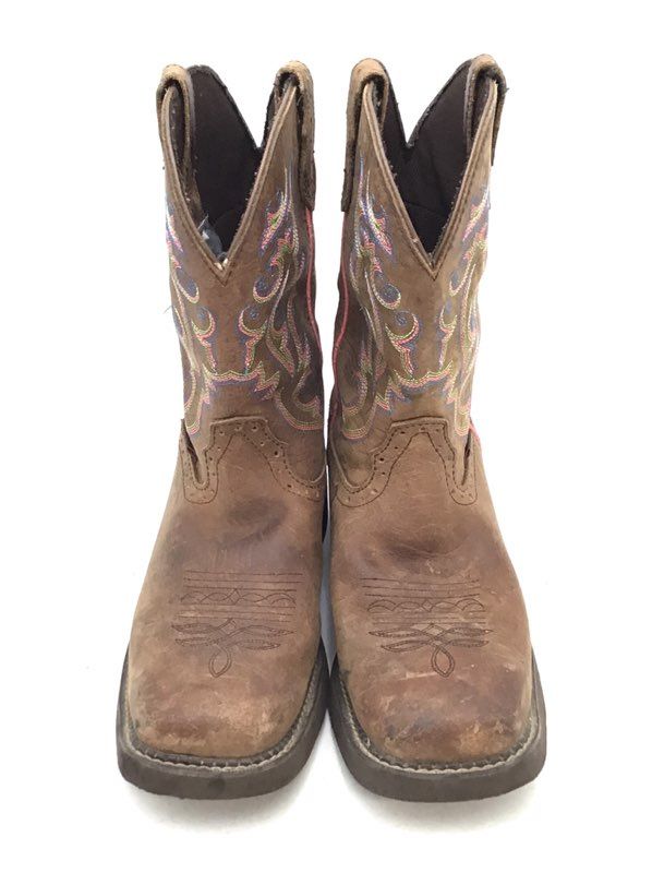 Justin Gypsy L9608 Brown Leather Waterproof Square Toe Western Boots Size 10B