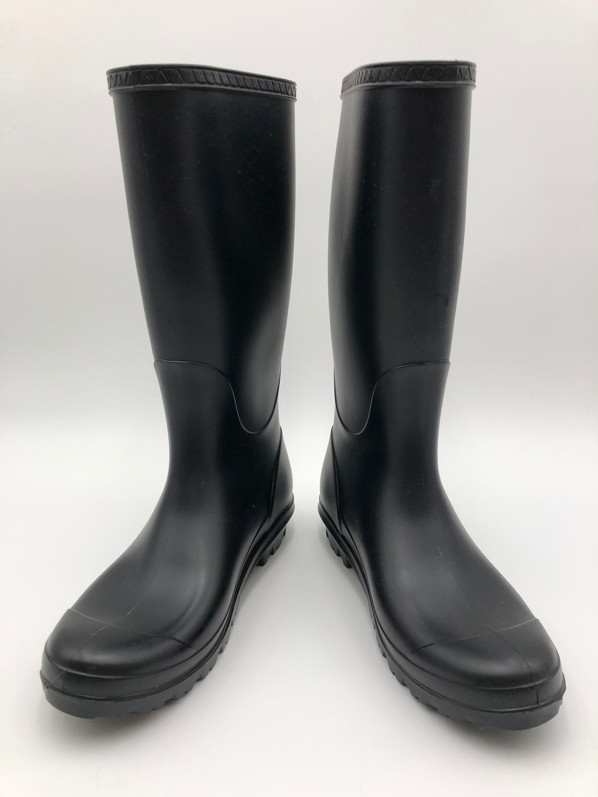UGG Women's Premium Knee-High Black Rubber Rain Boots - Size 8