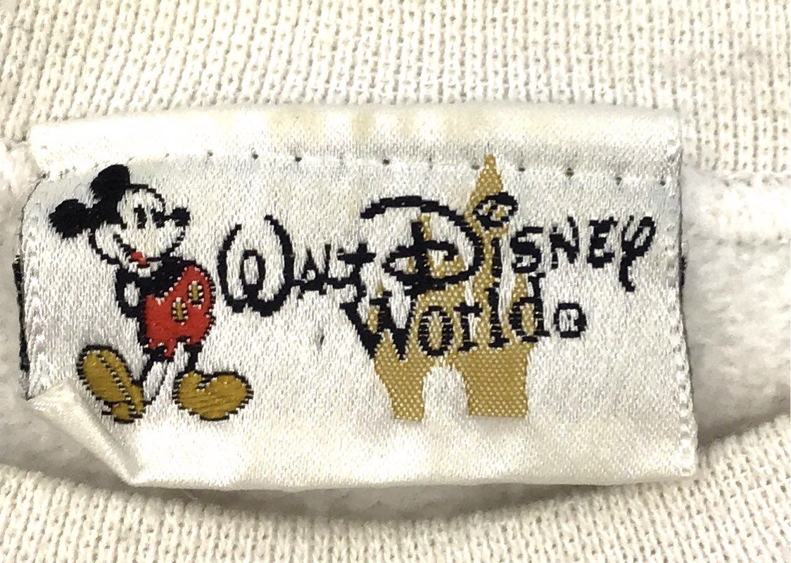Vintage 90s Disney Epcot World Showcase Mickey Flag White Sweatshirt Sz XL