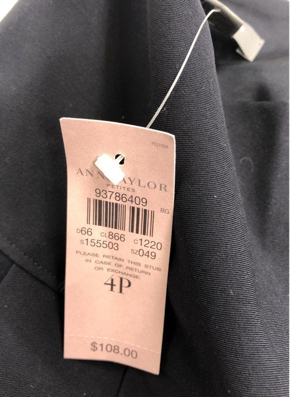 NWT Ann Taylor Women's Black A-Line Skirt - Size 4P