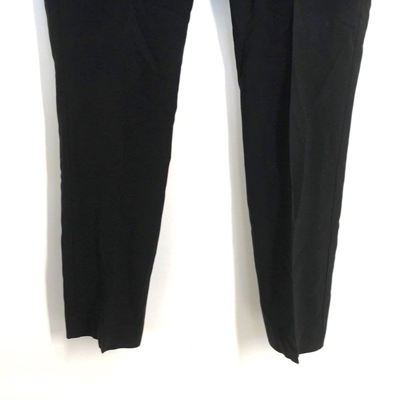 Theory Women's Black Zelle P Modern Crepe Tapered Dress Pants Sz 8