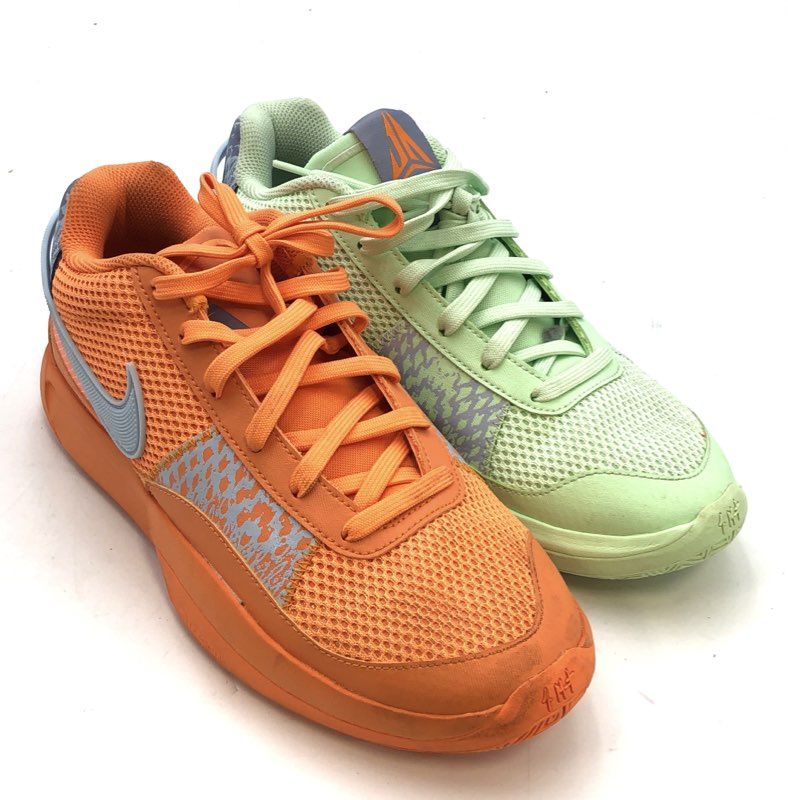 Nike Ja 1 Mismatched Orange & Green Basketball Shoes Men's Size 8.5